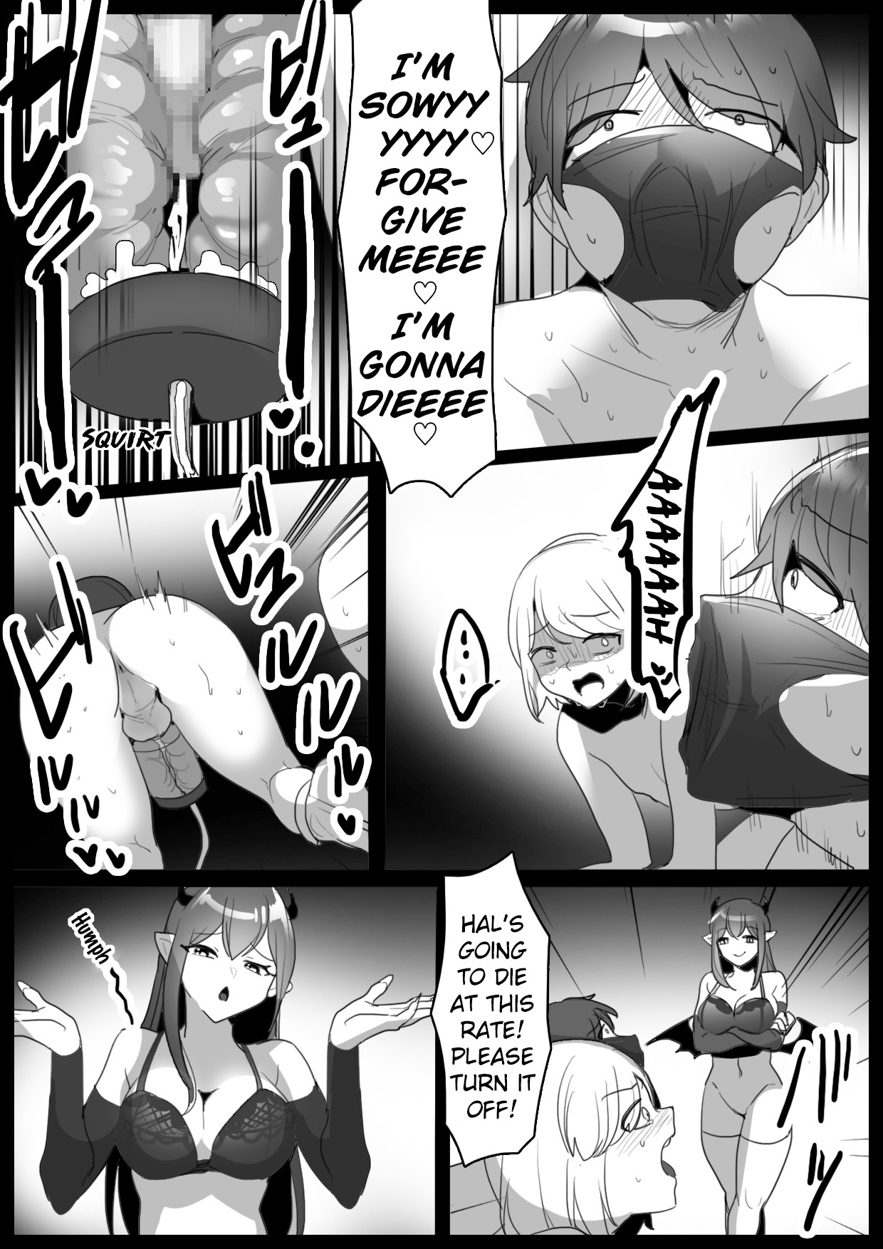 Hentai Manga Comic-Sakubatsu ~Turned into Livestock and Getting our Penises Milked by Succubus Sisters~-Read-11